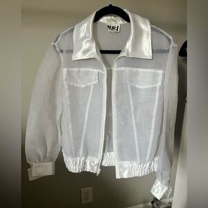Vintage White Sheer Women's Jacket